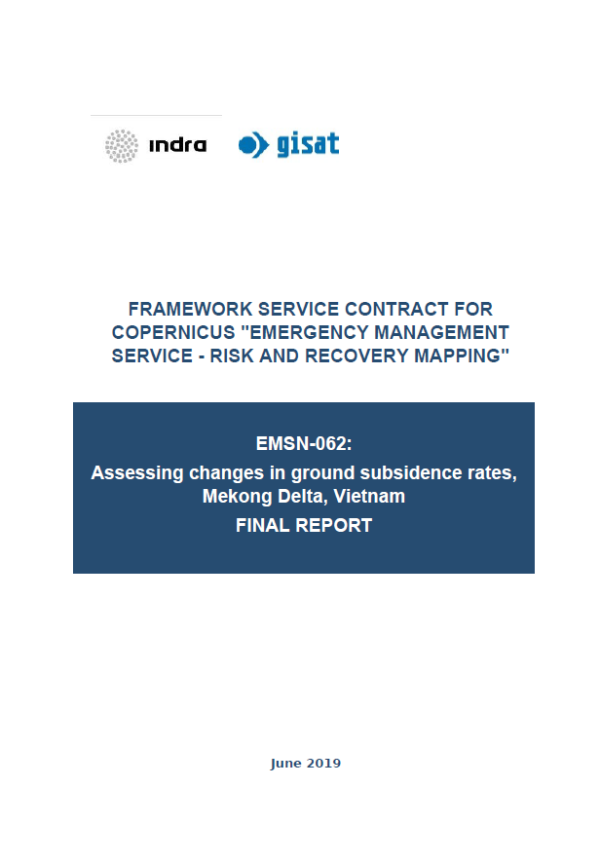 EMSN-062: Assessing changes in ground subsidence rates,Mekong Delta, Vietnam FINAL REPORT