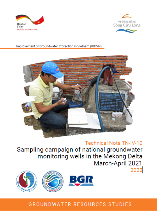 Sampling campaign of national groundwater monitoring wells in the Mekong Delta March-April 2021